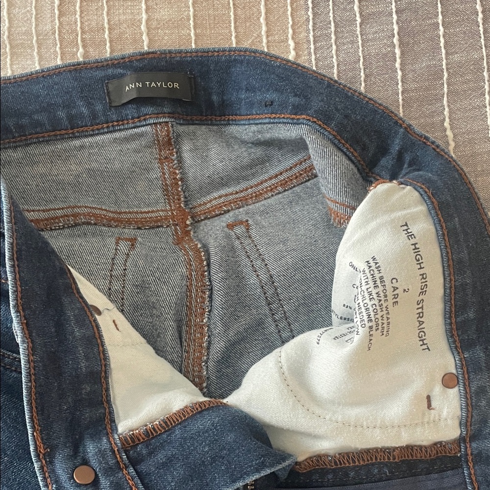 Ann Taylor Men's Dark Blue Straight Jeans